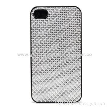Case for iPhone 4, Made of PC and PU Materials, Available in Various Veins